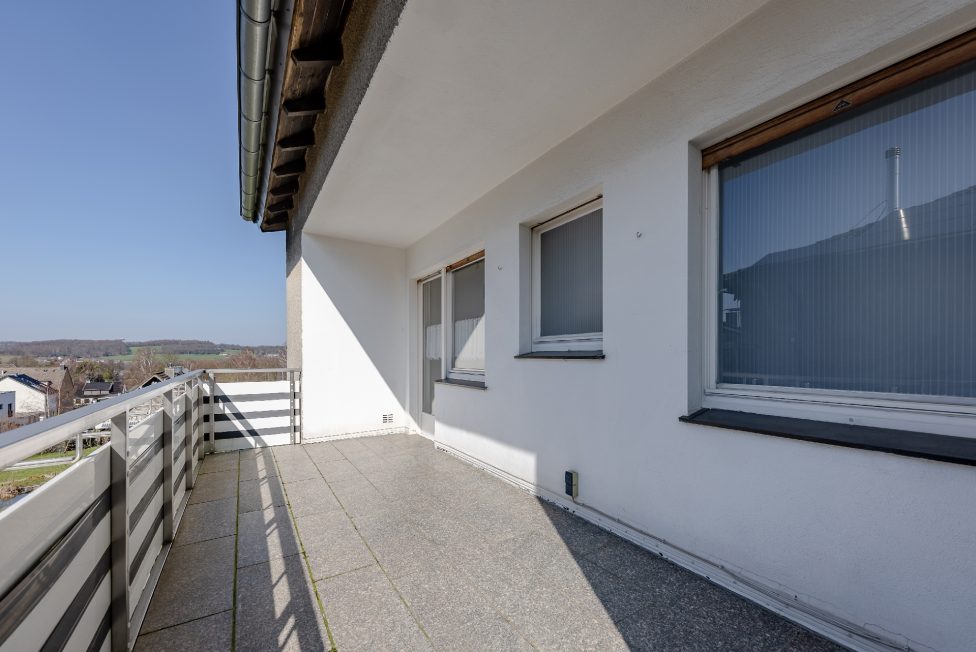 schöner Balkon mit Weitsicht