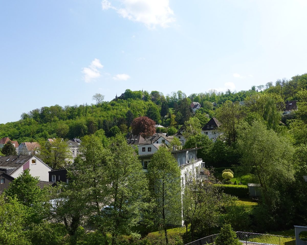 Dachloggia mit Blick zum Schloss