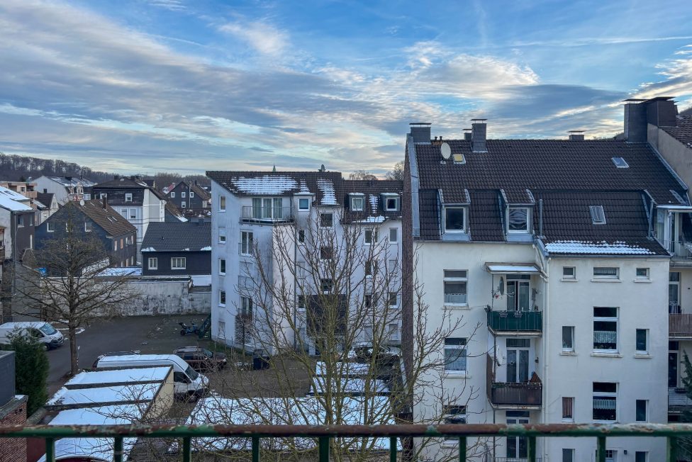 schöne Aussicht vom Balkon